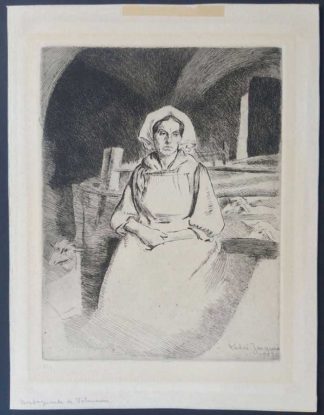 Gravure, "Montagnarde de Valmaure", André Jacques