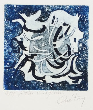 La gravure "Je t’ai imaginée" de Nicole Quétin