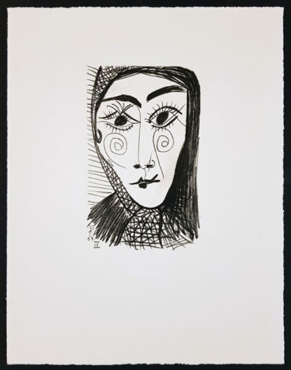 Portrait d'une femme, Lithographie, Pablo Picasso