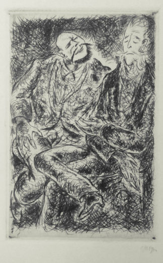 Gravure "Zwei Männer" de Willi Geiger