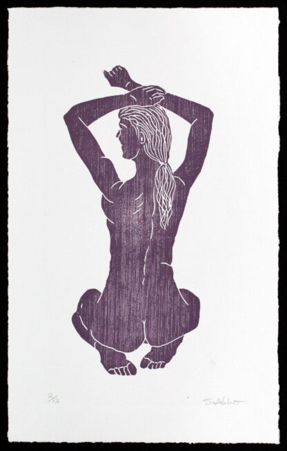 Gravure sur bois "Hey", Sebastian Abbo
