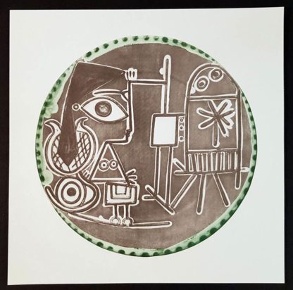 "Jacqueline au Chevalet", lithographie de Pablo Picasso