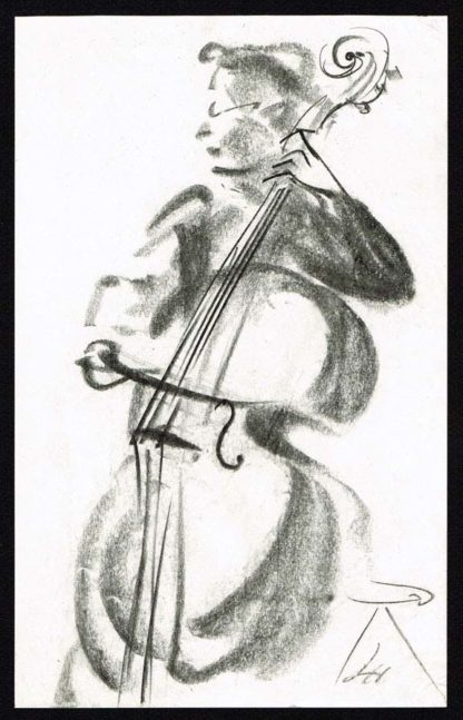 Luise Horlbogen, dessin la violoncelliste