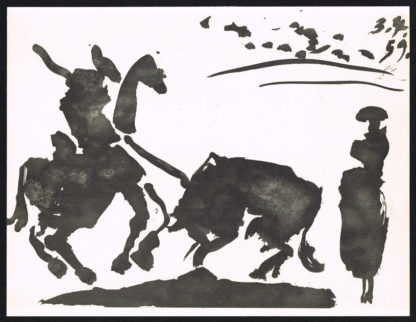 Torero et taureau, lithographie, Pablo Picasso