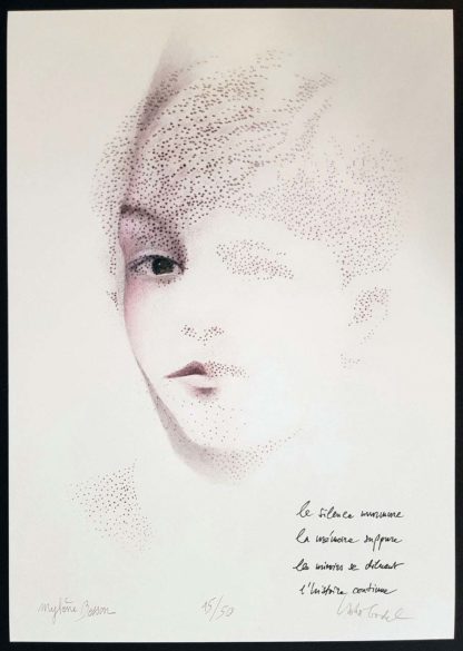 Le silence murmure, estampe de Mylène Besson