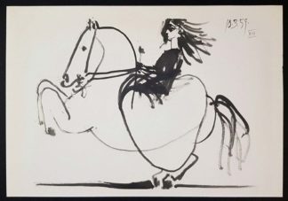 Une chevalière, lithographie, Pablo Picasso