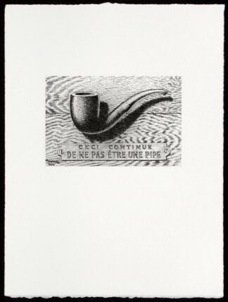 La gravure "La Trahison des images", René Magritte