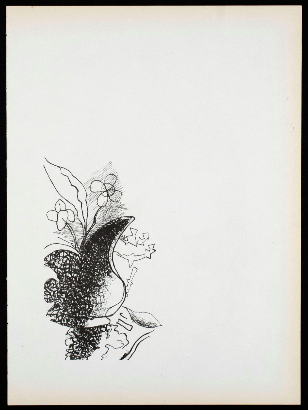 Georges Braque, lithographie, Lierre sur fond bleu – Image 2