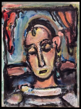 La lithographie "Tête de jeune fille" de Georges Rouault