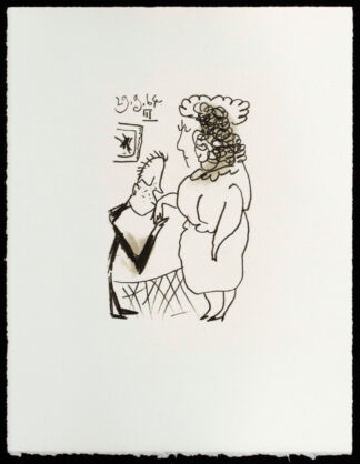 La baise-main, lithographie, Pablo Picasso