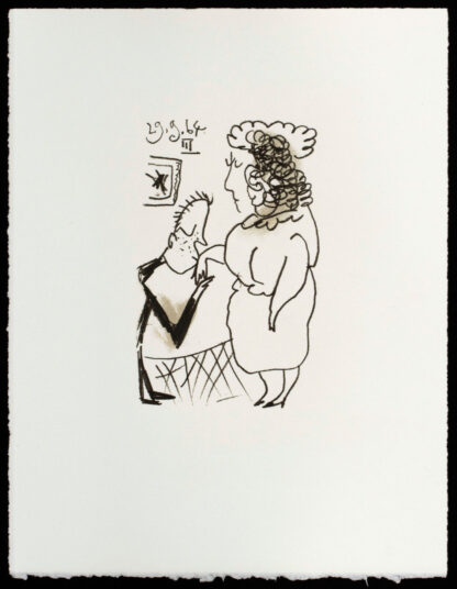 La baise-main, lithographie, Pablo Picasso