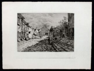 Gravure de rue pavée d'Alfred Taiée