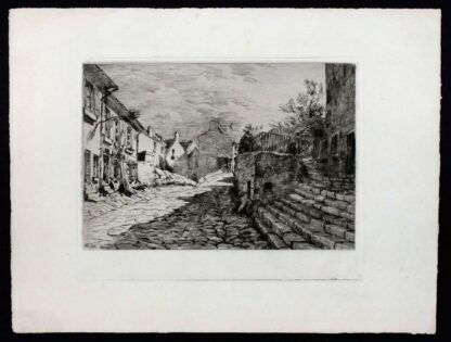 Gravure de rue pavée d'Alfred Taiée