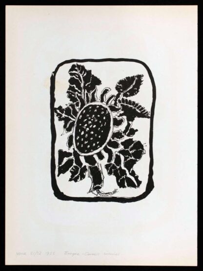 Georges Braque, lithographie, Bouquet de fleurs jaunes – Image 2