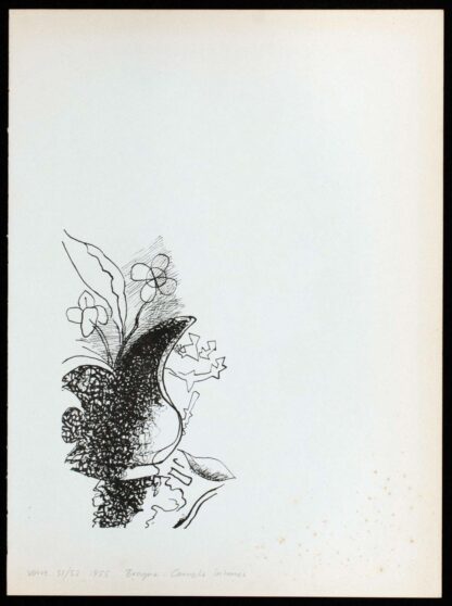 Georges Braque, lithographie, Lierre sur fond bleu – Image 2
