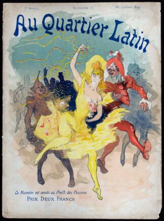 Jules Chéret, lithographie, Au Quartier Latin Mi-Carême 1894