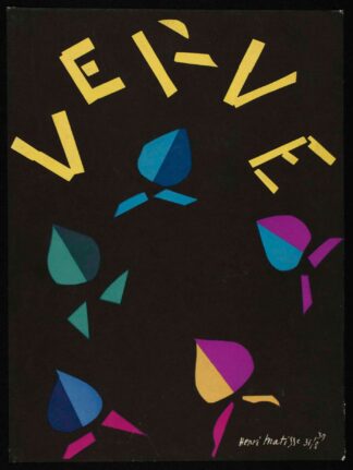Lithographie, Couverture de Verve 8, de Henri Matisse